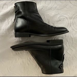 Madewell Zip Back Flat Moto Boots